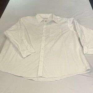 Arrow Bradstreet Mens Dress Shirt White BIG & TALL 19-34